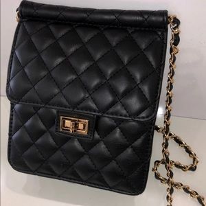 Black cross body shoulder bag